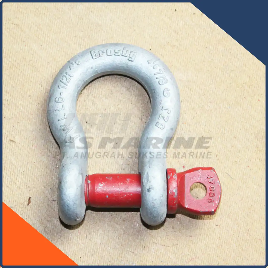 Bow Shackle / Segel Omega Crosby USA G209 Screw PIN 7/8 Inch 6.5 Ton